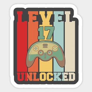 Level 17 Unlocked Sticker